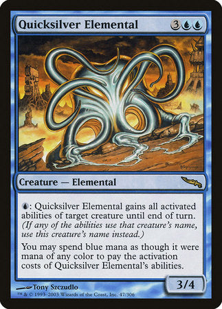 Quicksilver Elemental [Mirrodin] | Mega City Incorporated