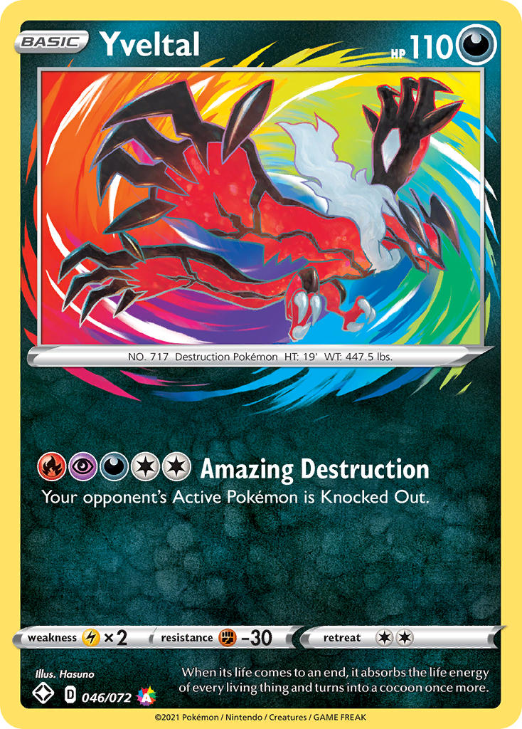 Yveltal (046/072) [Sword & Shield: Shining Fates] | Mega City Incorporated