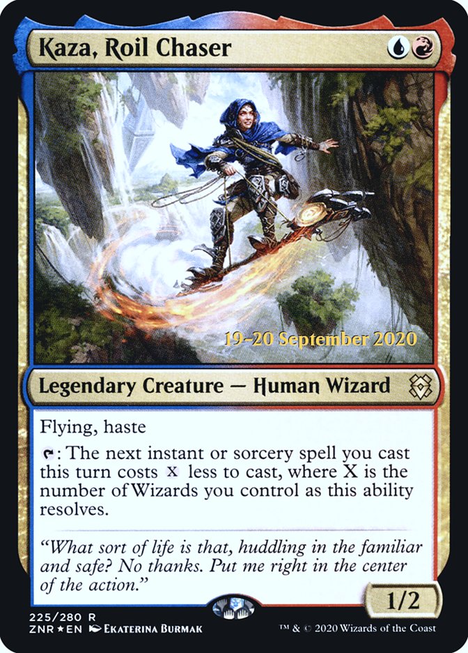 Kaza, Roil Chaser  [Zendikar Rising Prerelease Promos] | Mega City Incorporated