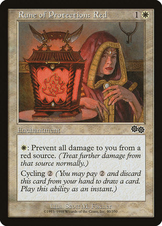 Rune of Protection: Red [Urza's Saga] | Mega City Incorporated