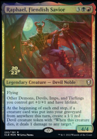 Raphael, Fiendish Savior [Commander Legends: Battle for Baldur's Gate Prerelease Promos] | Mega City Incorporated