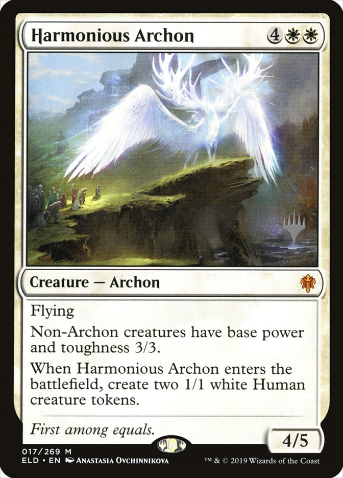 Harmonious Archon (Promo Pack) [Throne of Eldraine Promos] | Mega City Incorporated