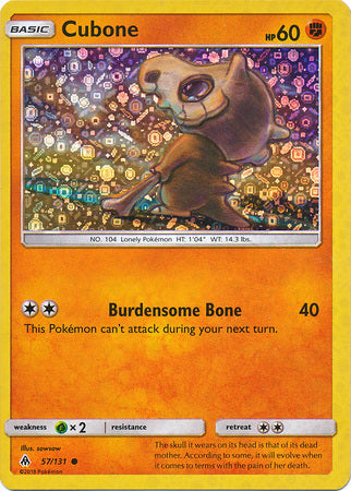 Cubone (57/131) (General Mills Promo) [Sun & Moon: Forbidden Light] | Mega City Incorporated