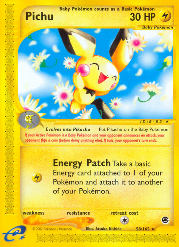 Pichu (58/165) [Expedition: Base Set] | Mega City Incorporated