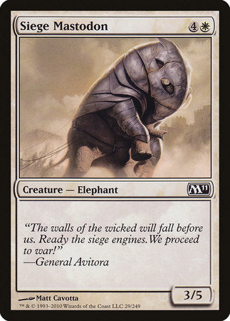 Siege Mastodon [Magic 2011] | Mega City Incorporated