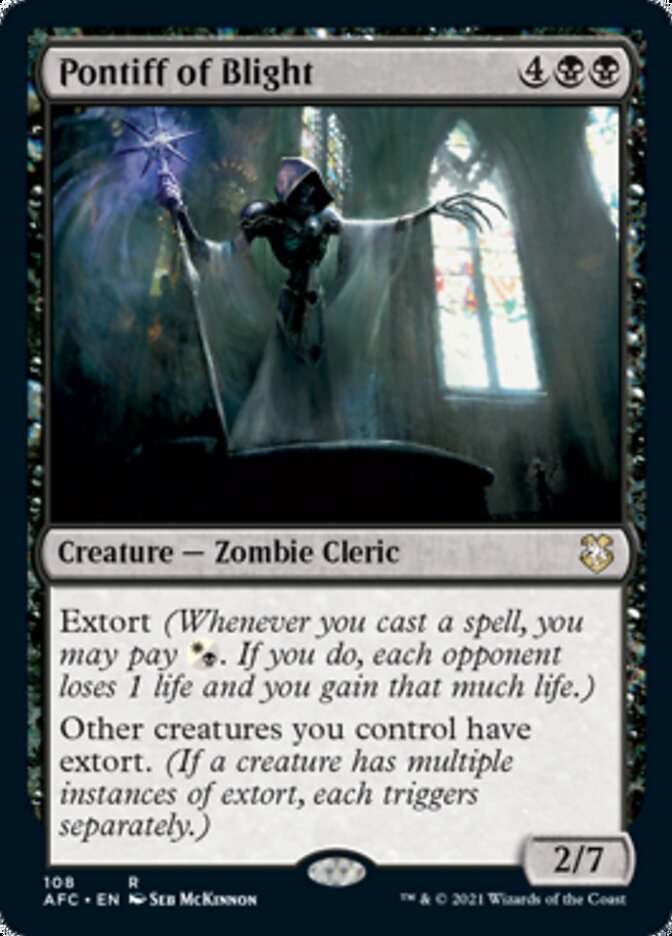 Pontiff of Blight [Dungeons & Dragons: Adventures in the Forgotten Realms Commander] | Mega City Incorporated