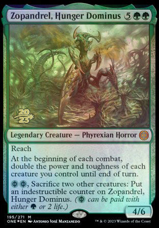 Zopandrel, Hunger Dominus [Phyrexia: All Will Be One Prerelease Promos] | Mega City Incorporated