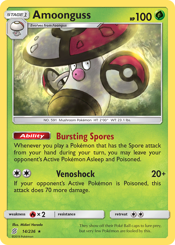 Amoonguss (14/236) [Sun & Moon: Unified Minds] | Mega City Incorporated