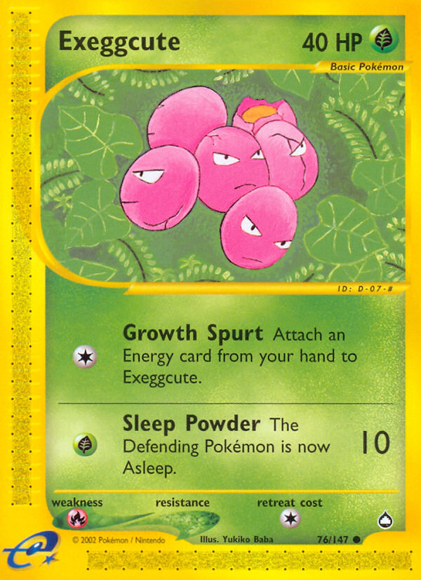 Exeggcute (76/147) [Aquapolis] | Mega City Incorporated