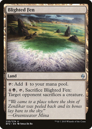 Blighted Fen [Battle for Zendikar] | Mega City Incorporated