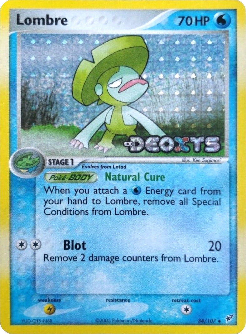 Lombre (34/107) (Stamped) [EX: Deoxys] | Mega City Incorporated