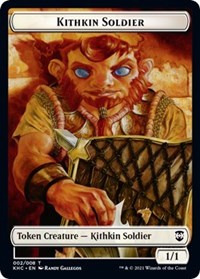 Kithkin Soldier // Pegasus Double-sided Token [Kaldheim Commander Tokens] | Mega City Incorporated