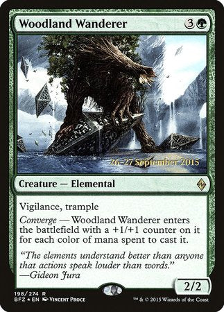 Woodland Wanderer [Battle for Zendikar Promos] | Mega City Incorporated