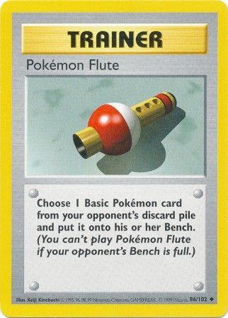 Pokemon Flute (86/102) [Base Set Shadowless Unlimited] | Mega City Incorporated