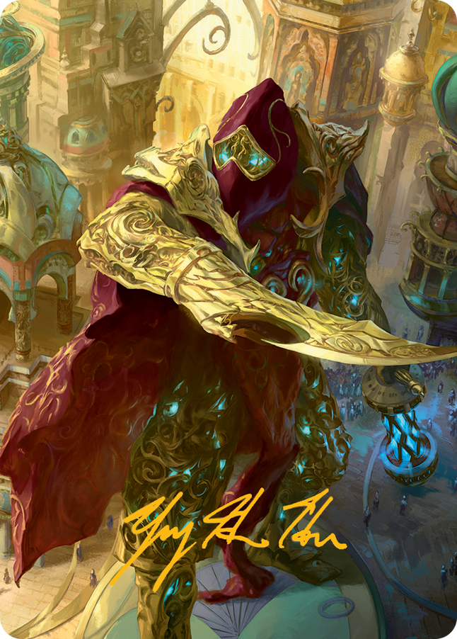 Baral, Chief of Compliance Art Card (Gold-Stamped Signature) [March of the Machine Art Series] | Mega City Incorporated