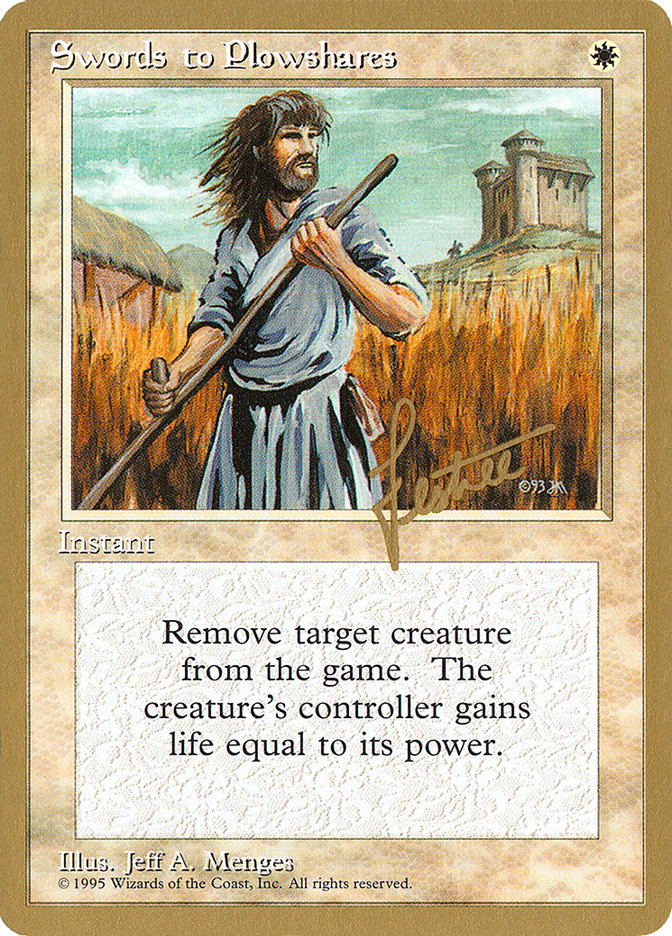 Swords to Plowshares (Bertrand Lestree) [Pro Tour Collector Set] | Mega City Incorporated