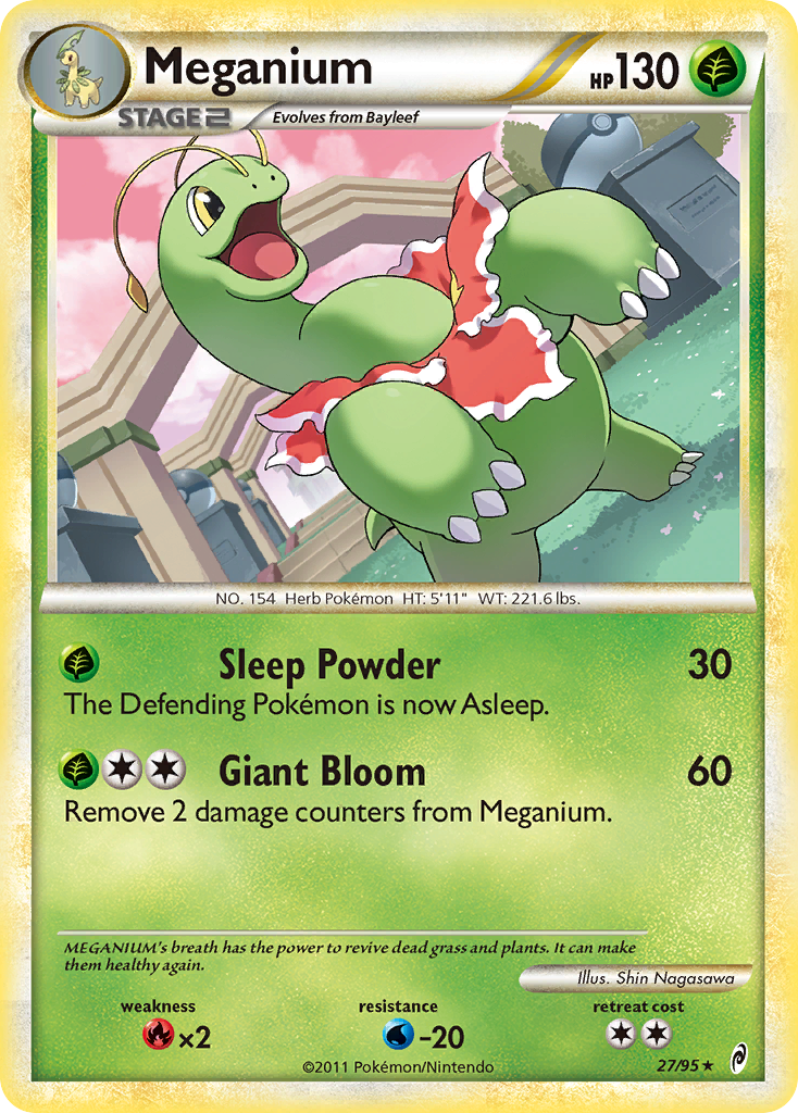 Meganium (27/95) [HeartGold & SoulSilver: Call of Legends] | Mega City Incorporated