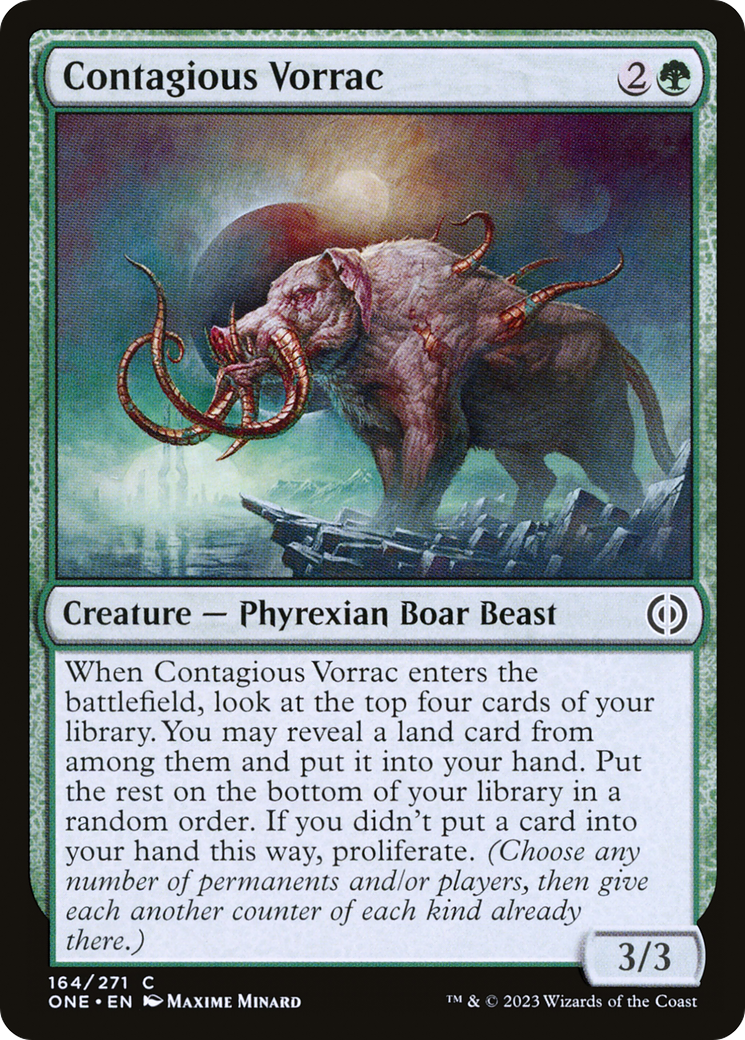 Contagious Vorrac [Phyrexia: All Will Be One] | Mega City Incorporated