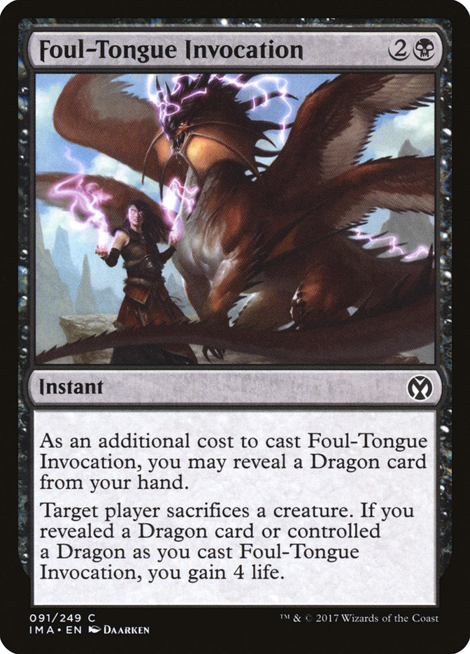 Foul-Tongue Invocation [Iconic Masters] | Mega City Incorporated