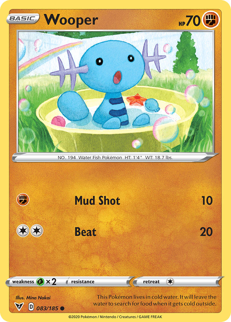 Wooper (083/185) [Sword & Shield: Vivid Voltage] | Mega City Incorporated