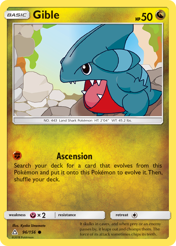 Gible (96/156) [Sun & Moon: Ultra Prism] | Mega City Incorporated