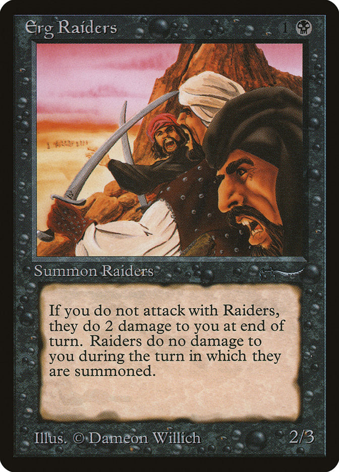 Erg Raiders (Dark Mana Cost) [Arabian Nights] | Mega City Incorporated