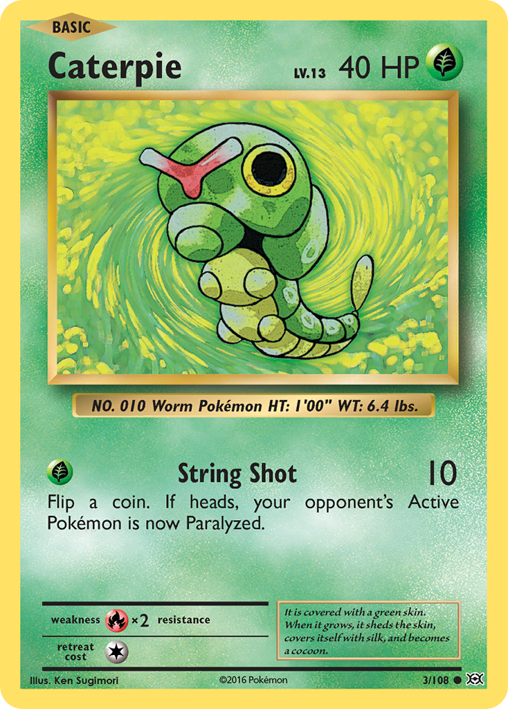 Caterpie (3/108) [XY: Evolutions] | Mega City Incorporated