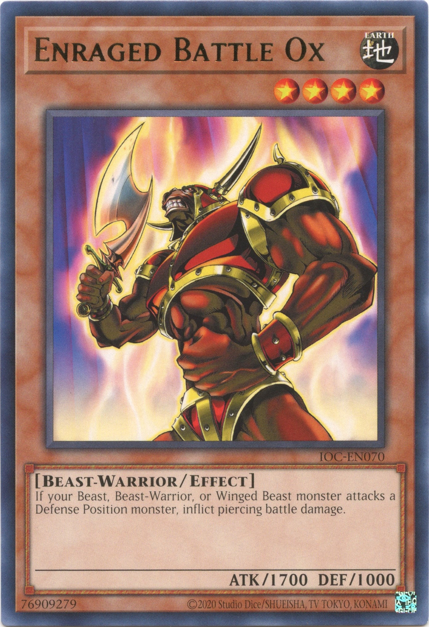 Enraged Battle Ox (25th Anniversary) [IOC-EN070] Rare | Mega City Incorporated