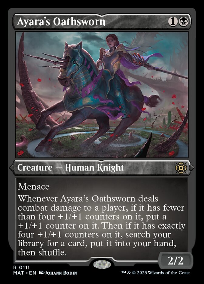 Ayara's Oathsworn (Foil Etched) [March of the Machine: The Aftermath] | Mega City Incorporated