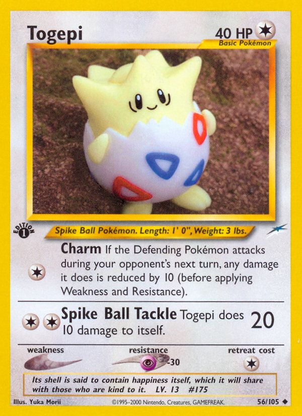 Togepi (56/105) [Neo Destiny 1st Edition] | Mega City Incorporated