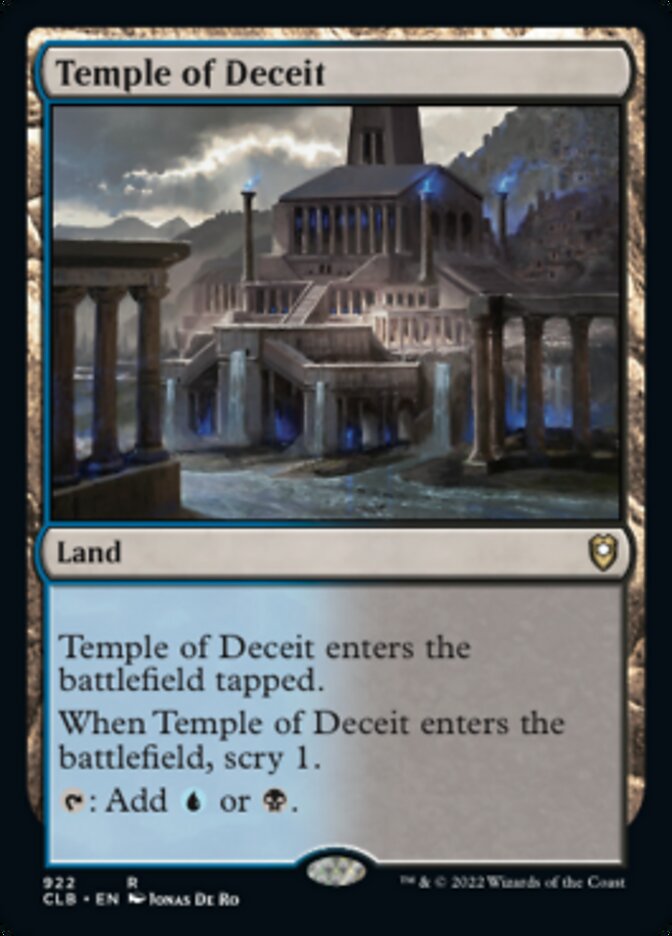 Temple of Deceit [Commander Legends: Battle for Baldur's Gate] | Mega City Incorporated