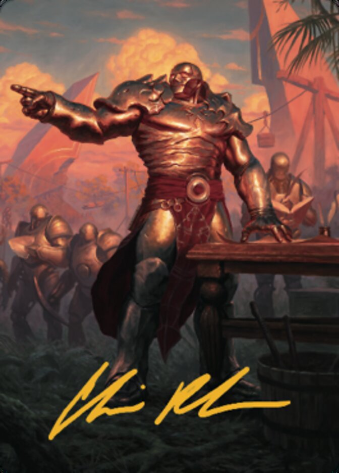 Karn, Living Legacy Art Card 1 (Gold-Stamped Signature) [Dominaria United Art Series] | Mega City Incorporated