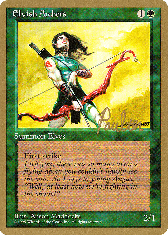 Elvish Archers (Preston Poulter) [Pro Tour Collector Set] | Mega City Incorporated