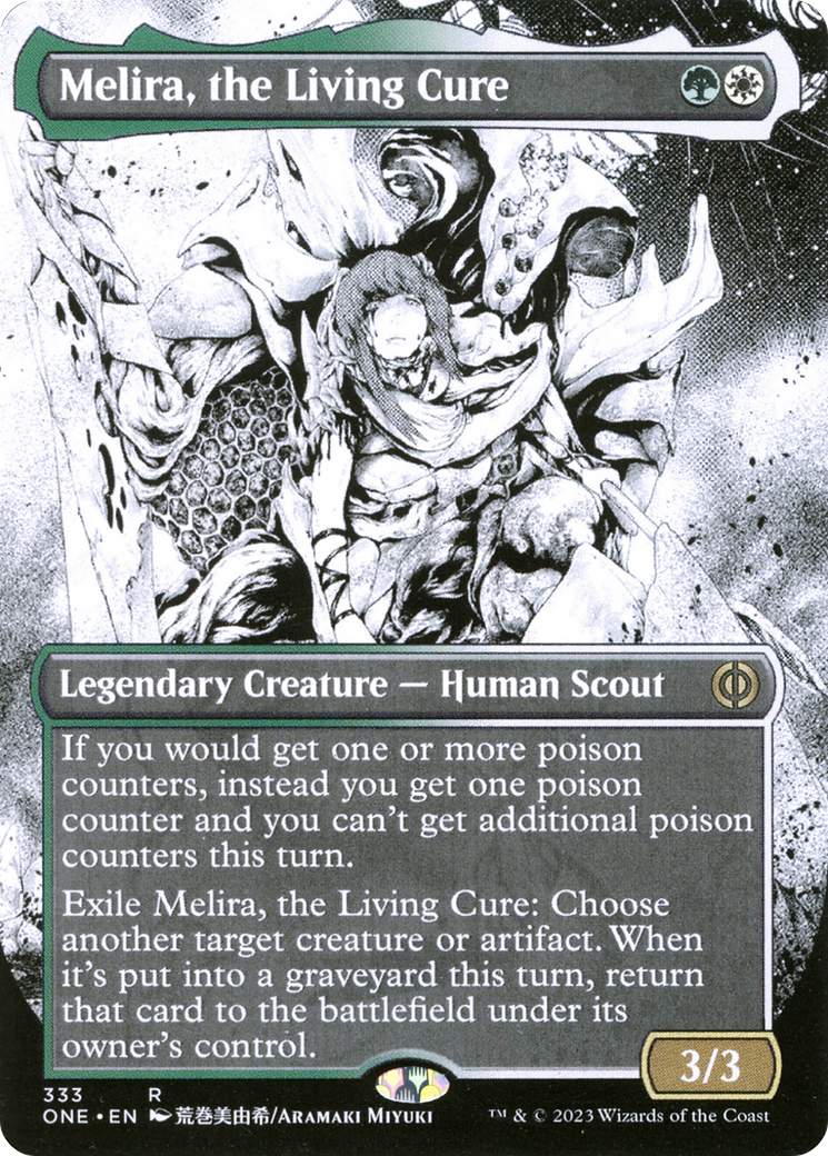 Melira, the Living Cure (Borderless Manga) [Phyrexia: All Will Be One] | Mega City Incorporated