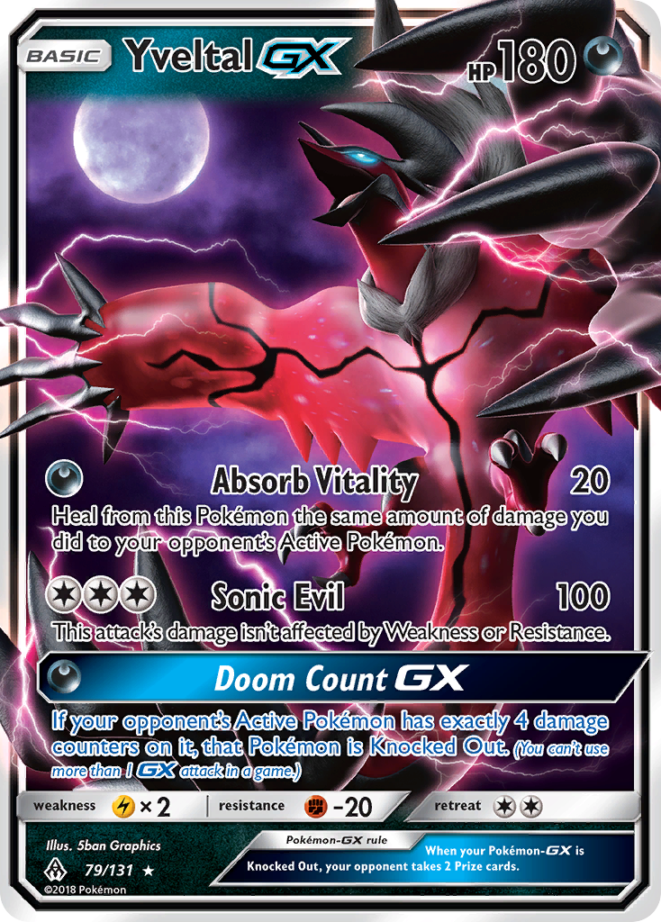 Yveltal GX (79/131) [Sun & Moon: Forbidden Light] | Mega City Incorporated