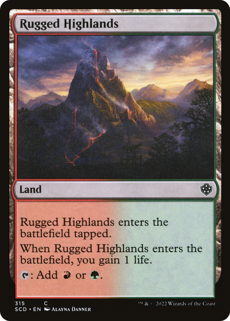 Rugged Highlands [Starter Commander Decks] | Mega City Incorporated