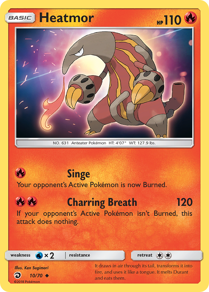 Heatmor (10/70) [Sun & Moon: Dragon Majesty] | Mega City Incorporated