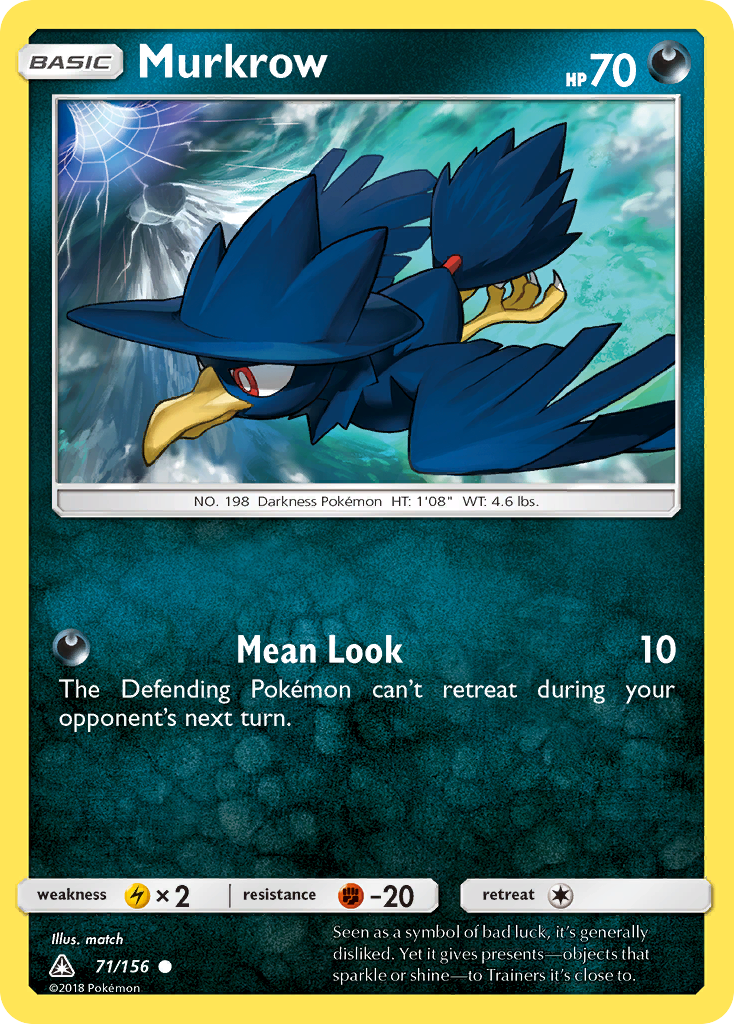 Murkrow (71/156) [Sun & Moon: Ultra Prism] | Mega City Incorporated