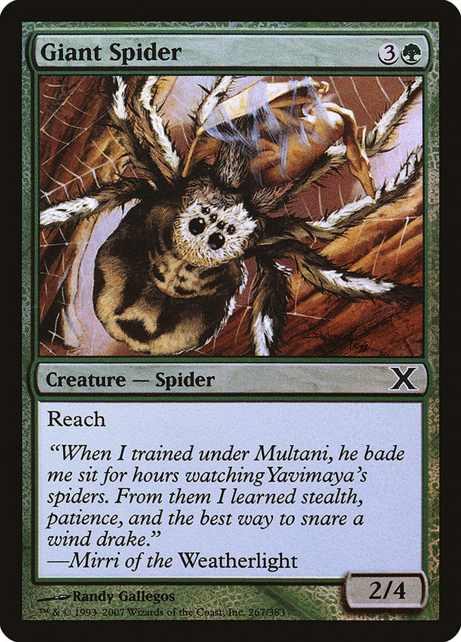 Giant Spider (Premium Foil) [Tenth Edition] | Mega City Incorporated