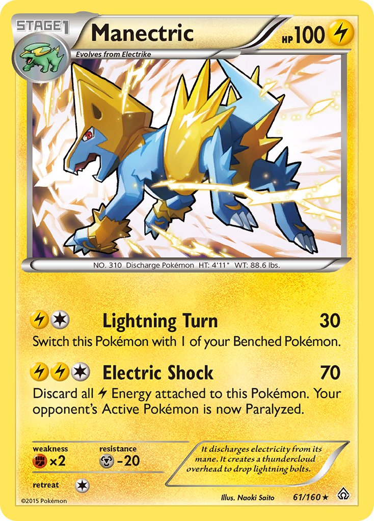 Manectric (61/160) (Theme Deck Exclusive) [XY: Primal Clash] | Mega City Incorporated