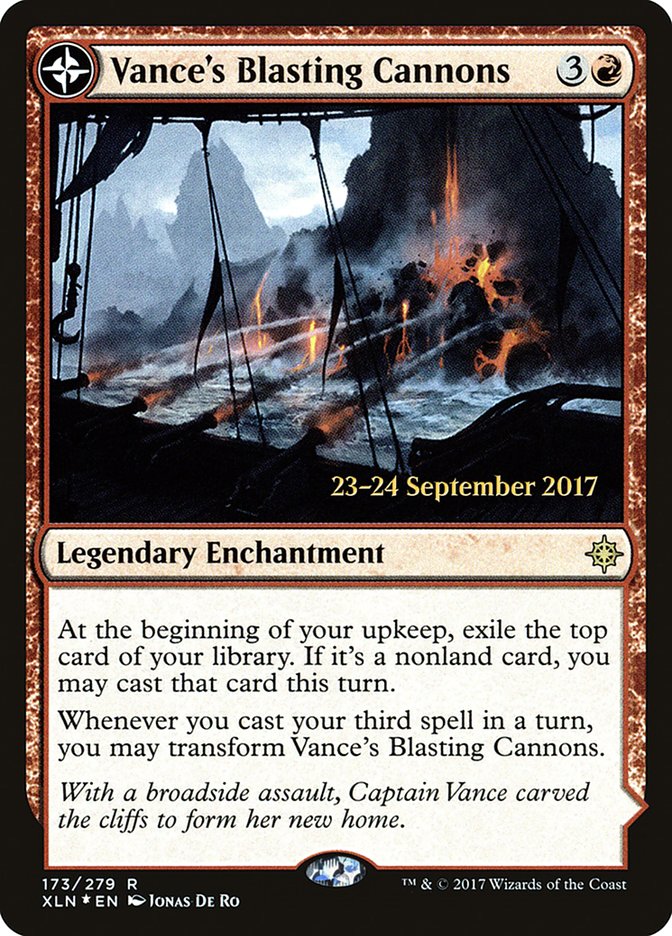 Vance's Blasting Cannons // Spitfire Bastion  [Ixalan Prerelease Promos] | Mega City Incorporated