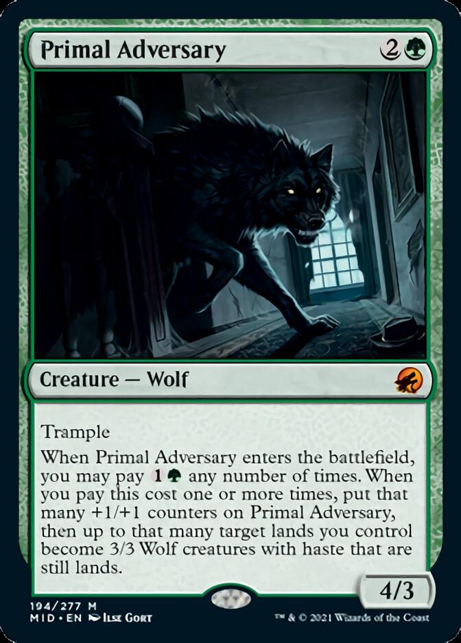 Primal Adversary [Innistrad: Midnight Hunt] | Mega City Incorporated