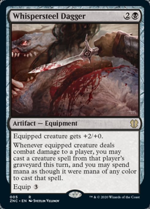 Whispersteel Dagger [Commander: Zendikar Rising] | Mega City Incorporated