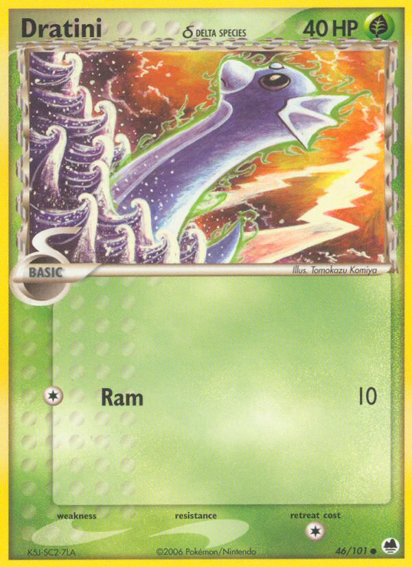 Dratini (46/101) (Delta Species) [EX: Dragon Frontiers] | Mega City Incorporated