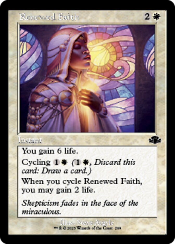 Renewed Faith (Retro) [Dominaria Remastered] | Mega City Incorporated