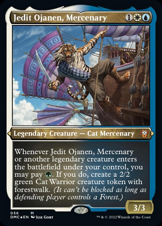 Jedit Ojanen, Mercenary (Foil Etched) [Dominaria United Commander] | Mega City Incorporated