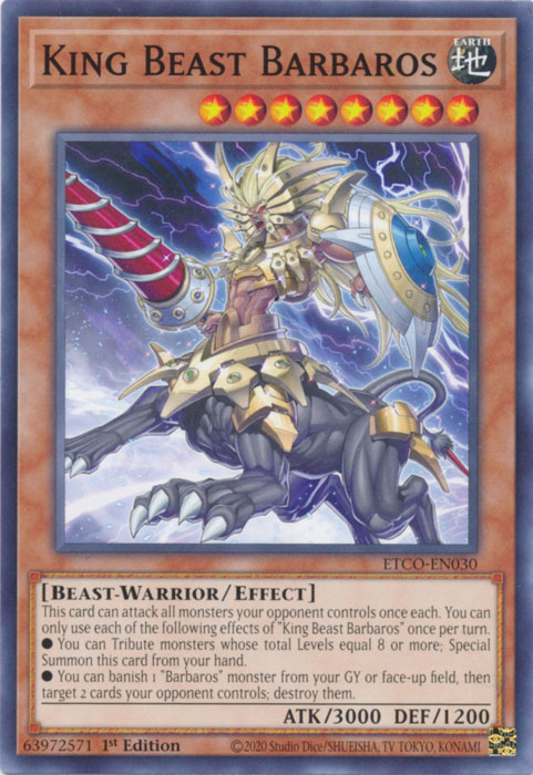 King Beast Barbaros [ETCO-EN030] Common | Mega City Incorporated