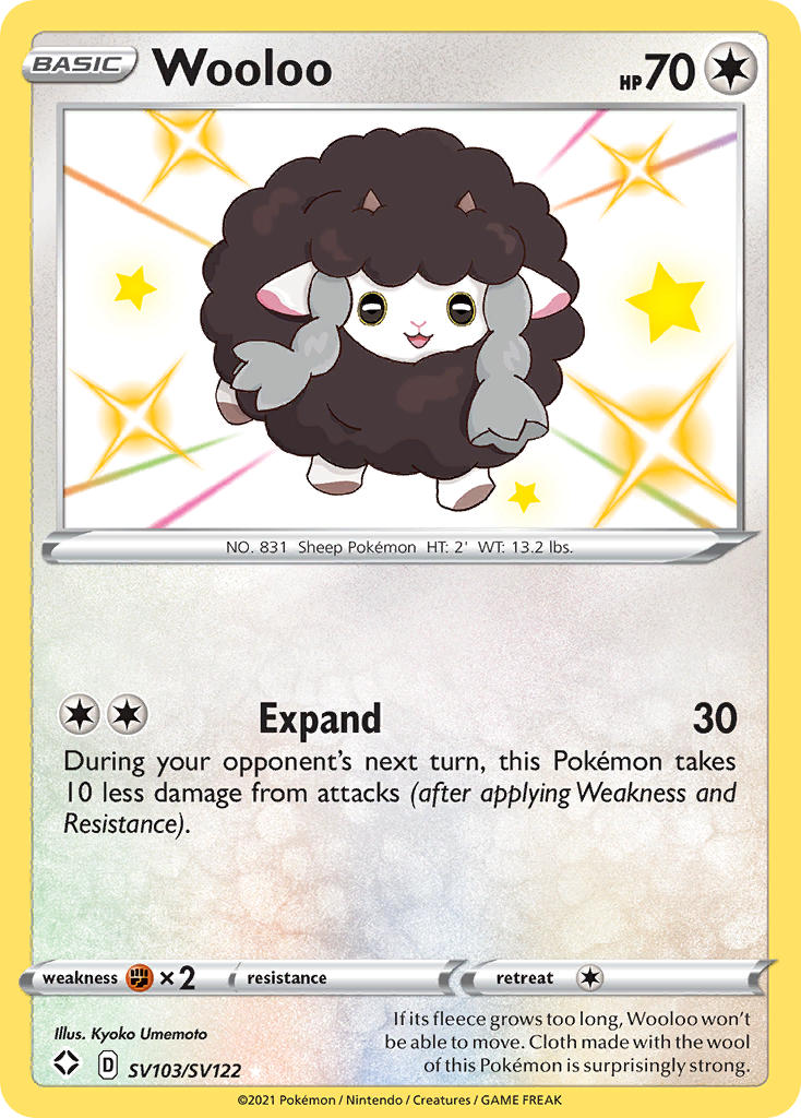 Wooloo (SV103/SV122) [Sword & Shield: Shining Fates] | Mega City Incorporated