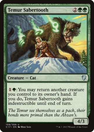 Temur Sabertooth [Commander 2017] | Mega City Incorporated