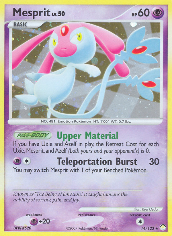 Mesprit (14/123) [Diamond & Pearl: Mysterious Treasures] | Mega City Incorporated